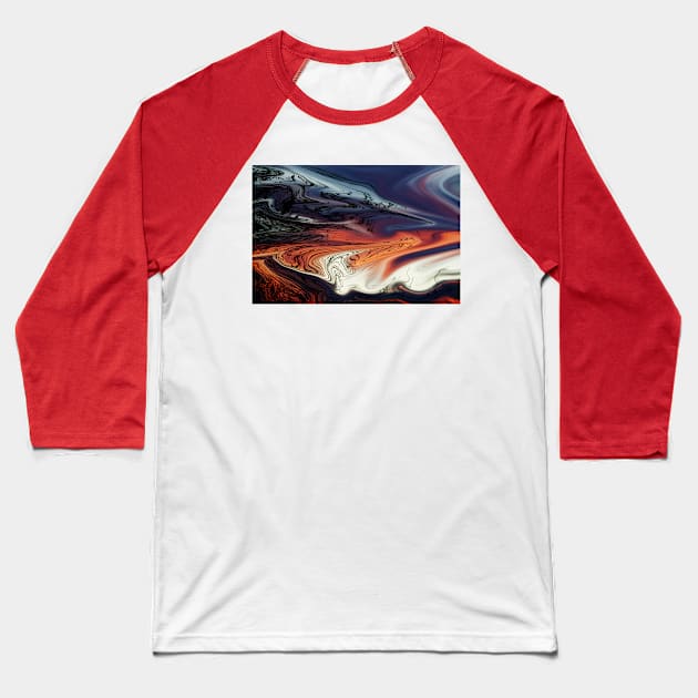 Colorful Sky Baseball T-Shirt by fulya